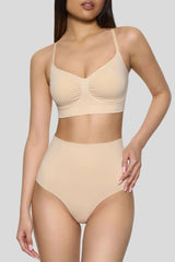 BOOMBA | Sand Short-Waisted Thong Shapewear