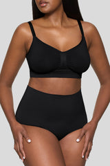 BOOMBA | Black Short-Waisted Thong Shapewear