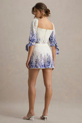 Benito | Wisteria Print Tailored Shorts