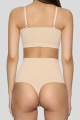 BOOMBA | Sand Short-Waisted Thong Shapewear