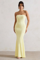Ceremony | Lemon Bandeau Maxi Dress