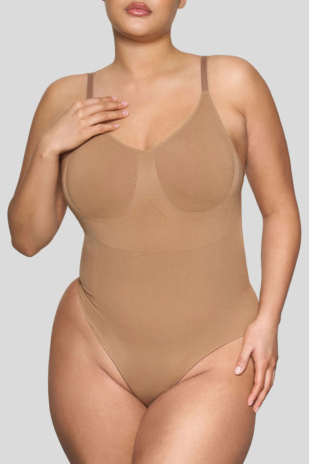 BOOMBA | Caramel Bodysuit Thong Shapewear