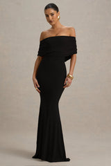 Bowden | Black Bardot Maxi Dress