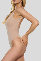 BOOMBA | Beige Bodysuit Thong Shapewear