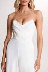 Dainty | White Sweetheart Jumpsuit