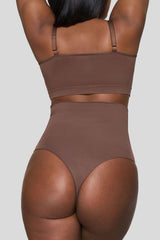 BOOMBA | Cocoa Short-Waisted Thong Shapewear